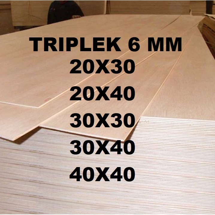 BARMINDO PLYWOOD - Triplek 6 mm triplek potongan plywood multiplek halus 2 sisi