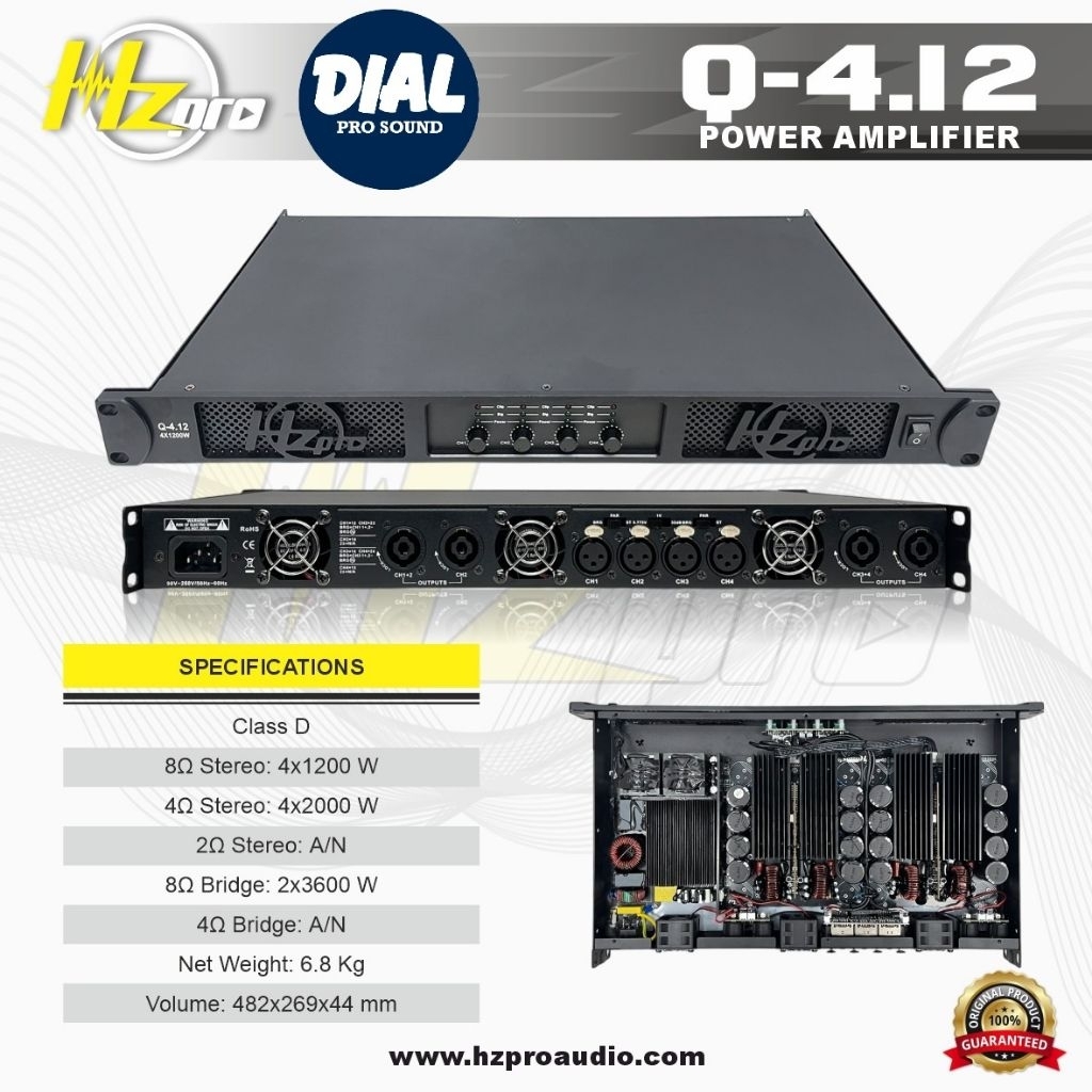 POWER AMPLIFIER HZ PRO Q-4.12 CLASS D BALAP VIRAL