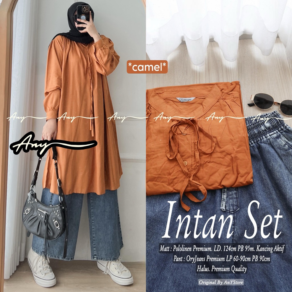 Intan set long tunik by ANY STORE