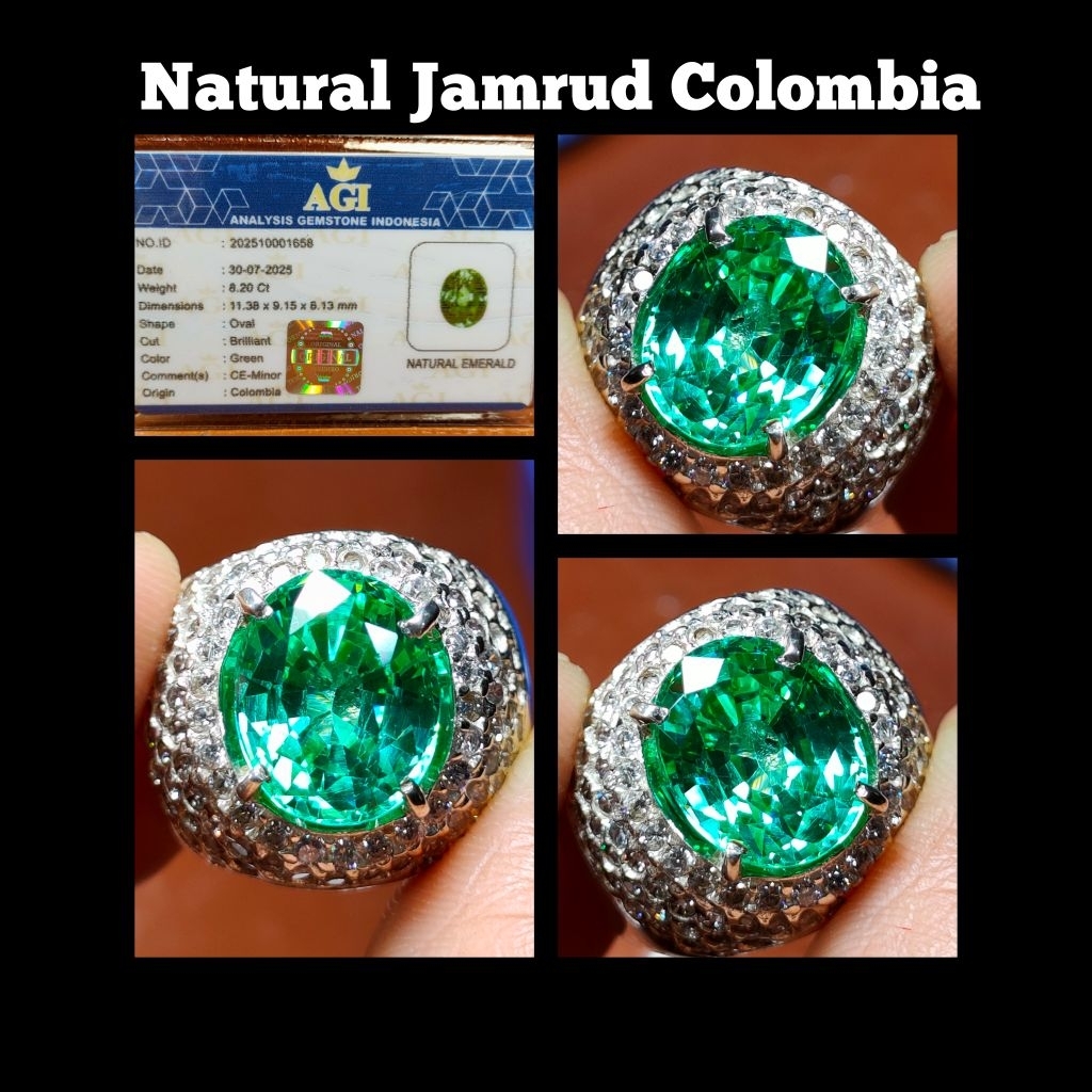 BATU PERMATA JAMRUD COLUMBIA KRISTAL
