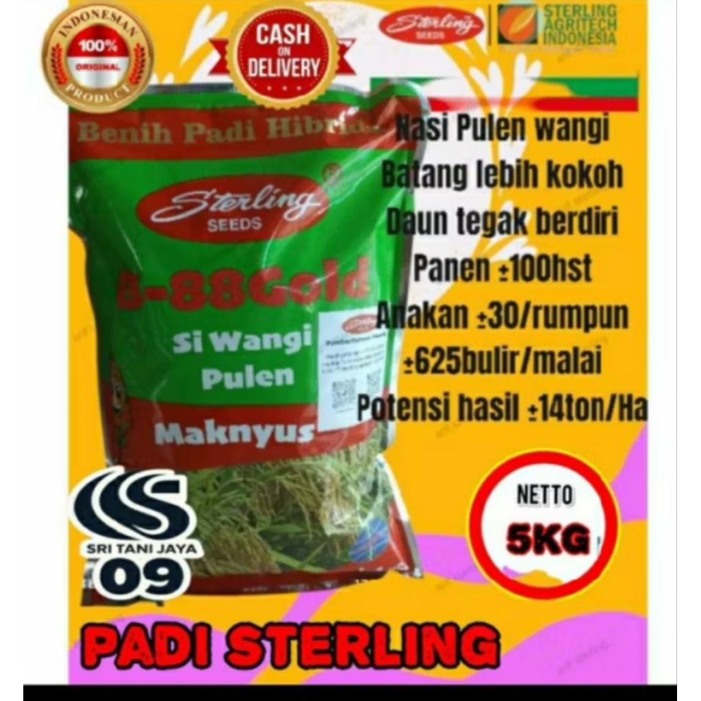 Benih padi STERLING Kemasan 5 kg