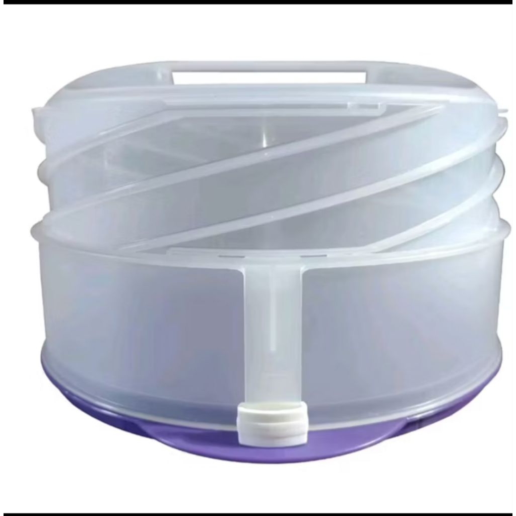 Cake Taker Ungu bisa dinaik atau di turunkan Tupperware Baru