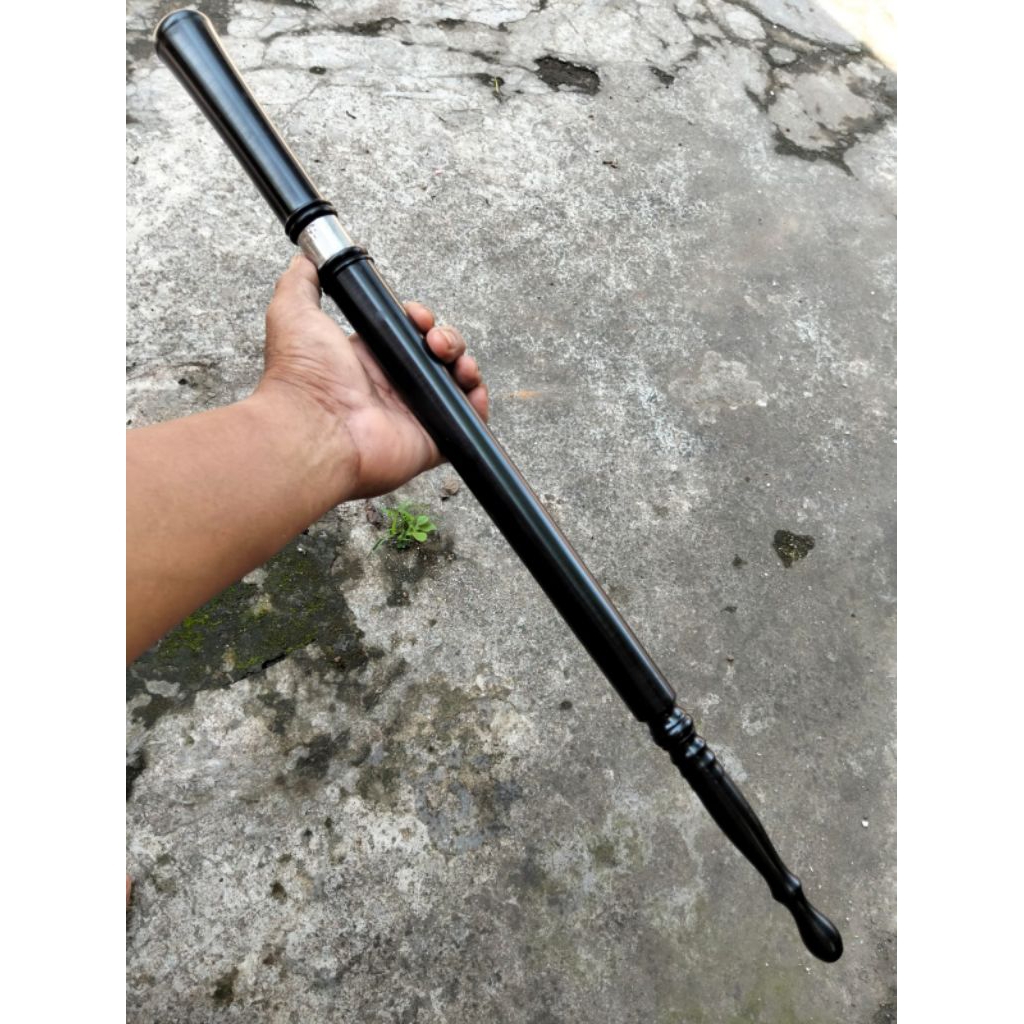 tongkat komando kayu galih kelor hitam