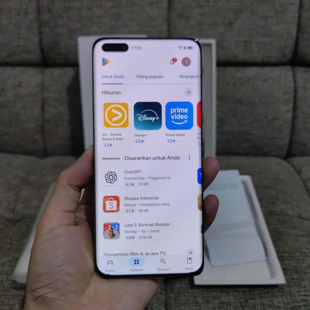 Huawei P40 Pro 8/256 Resmi Fullset HarmonyOS GMS