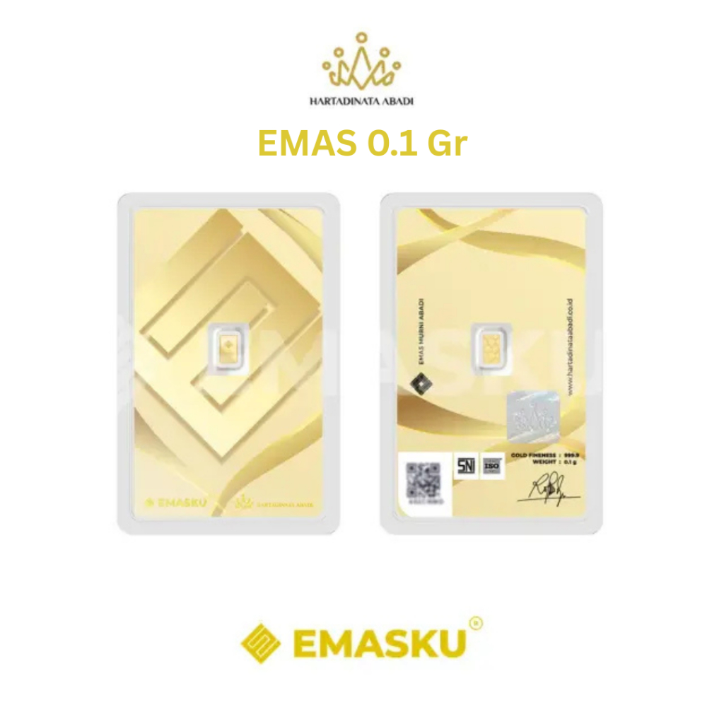 Hartadinata UBS MiniGold EOAGold Emas Murni 9999 0,1 Gram untuk Investasi Masa Depan