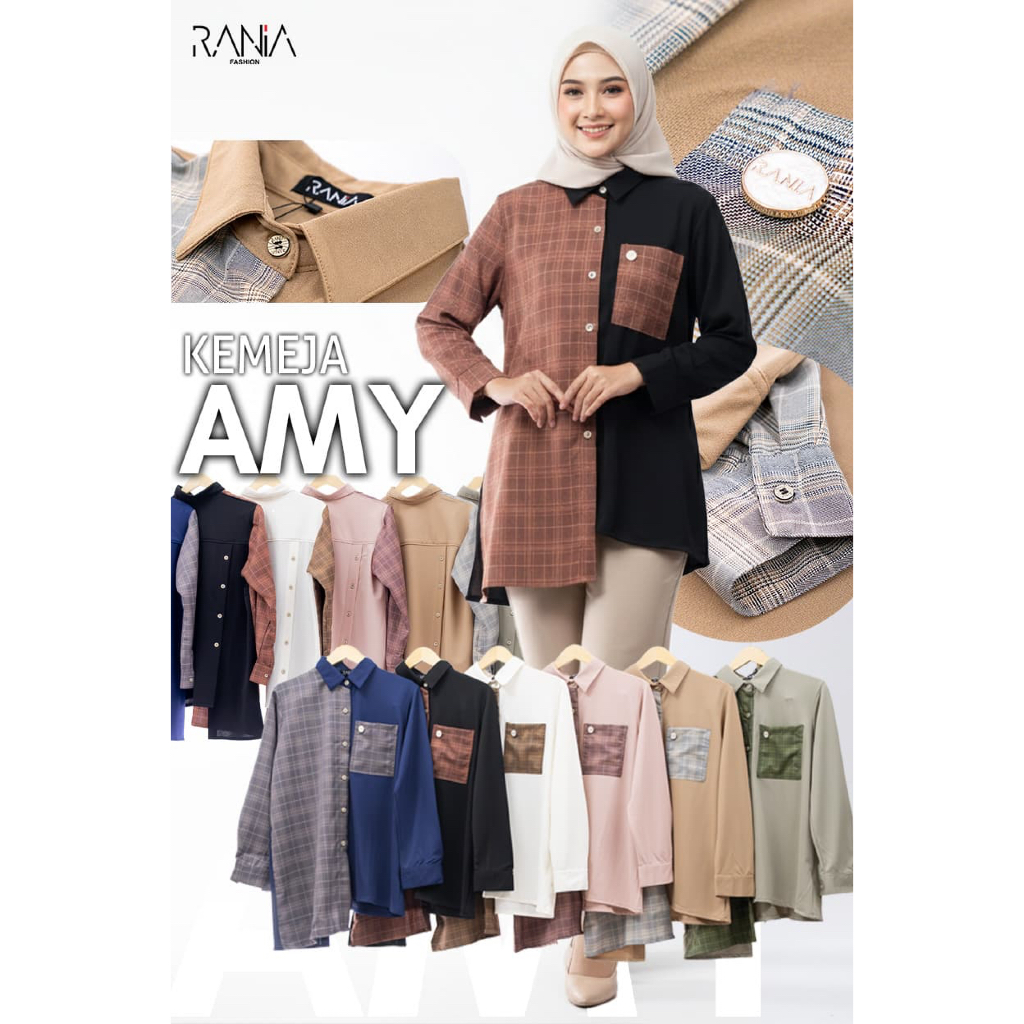 Kemeja Rania / Kemeja wanita / kemeja wanita premium / kemeja wanita kekinian / Rania Premium / Keme