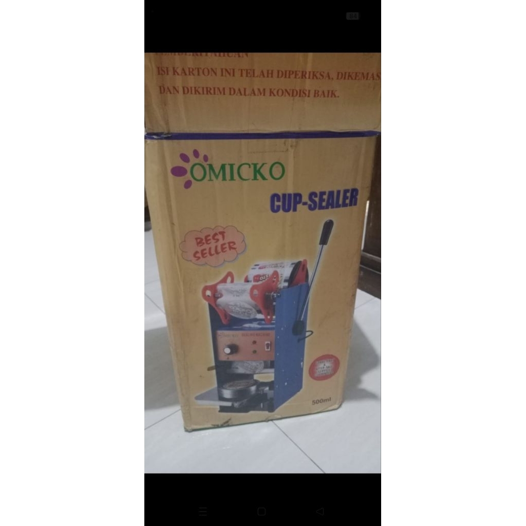 cup Sealer minuman omicko second