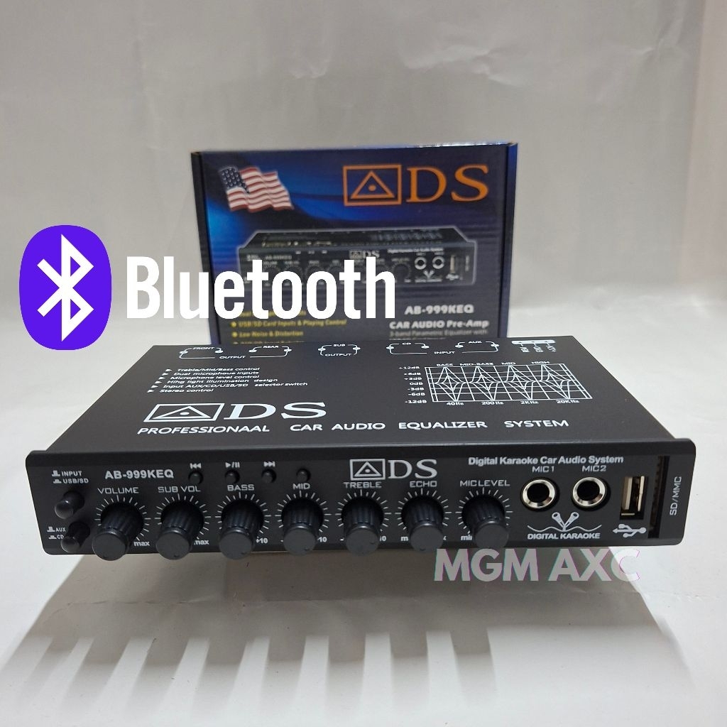 Pream Parametrik BLUETOOTH AB 999 KEQ Equalizer Parametrik Equalizer