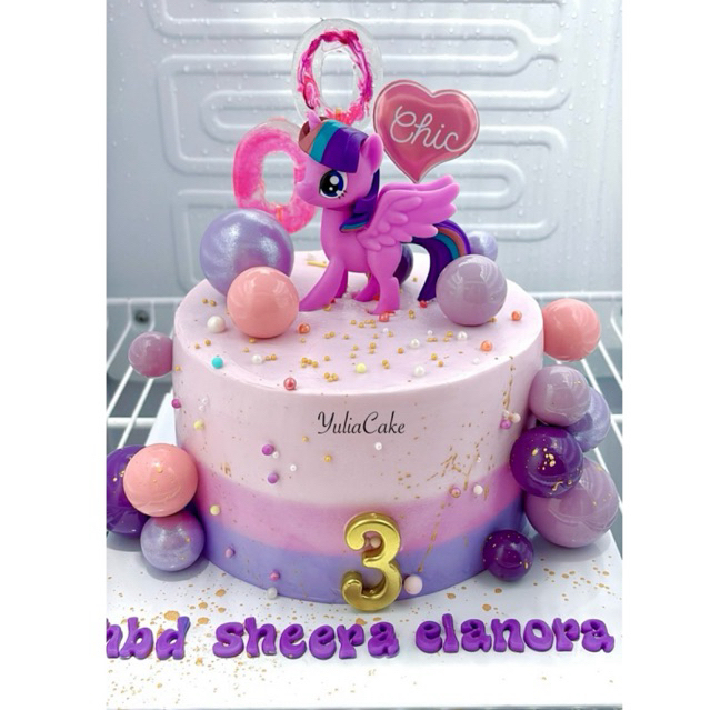 LB/KUE ULANG TAHUN KUDA PONI DIAMETER 18CM