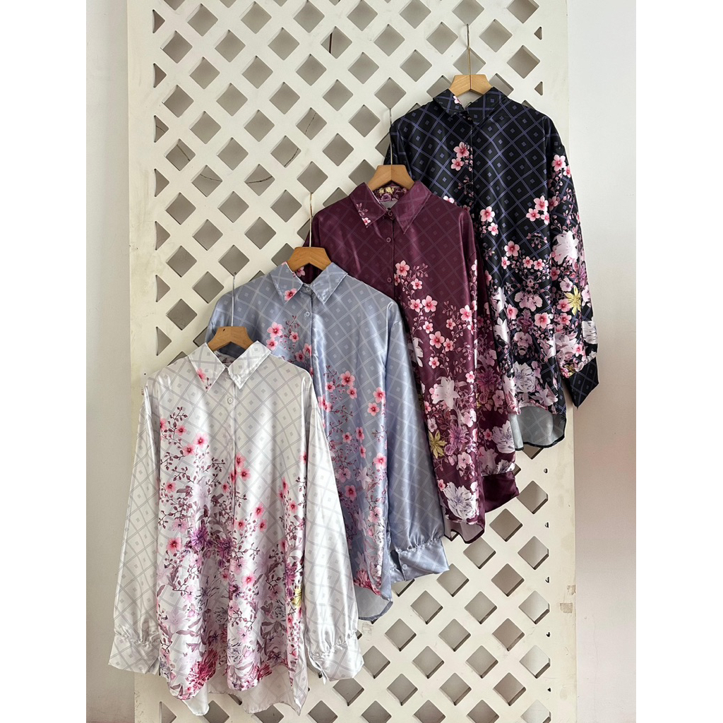 Baju Pakaian Atasan Wanita Bahan Armani Silk | Blouse Wanita