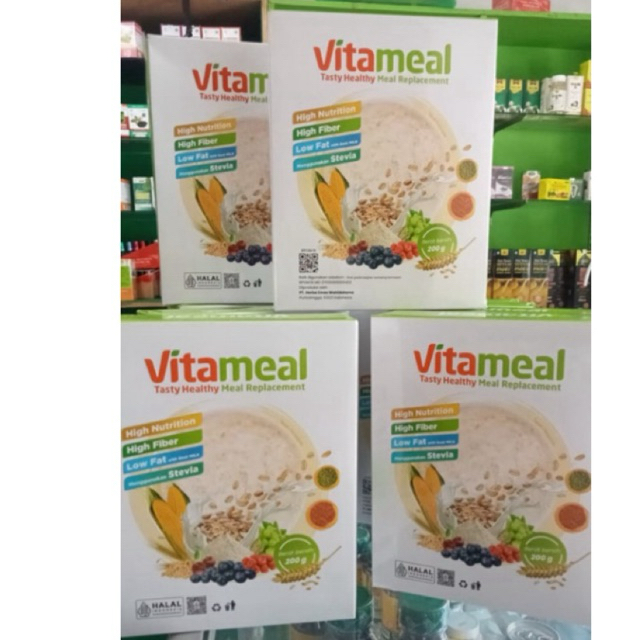 VITAMEAL 1Box 200g Sereal Multigrain Makanan Diet Pengganti Nasi Bantu Mengontrol Gula Darah Mengaka