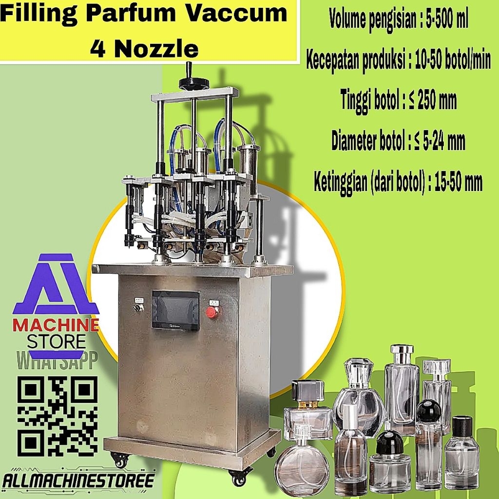 MESIN FILLING PARFUM VACCUM 4-NOZZLE HUALIAN