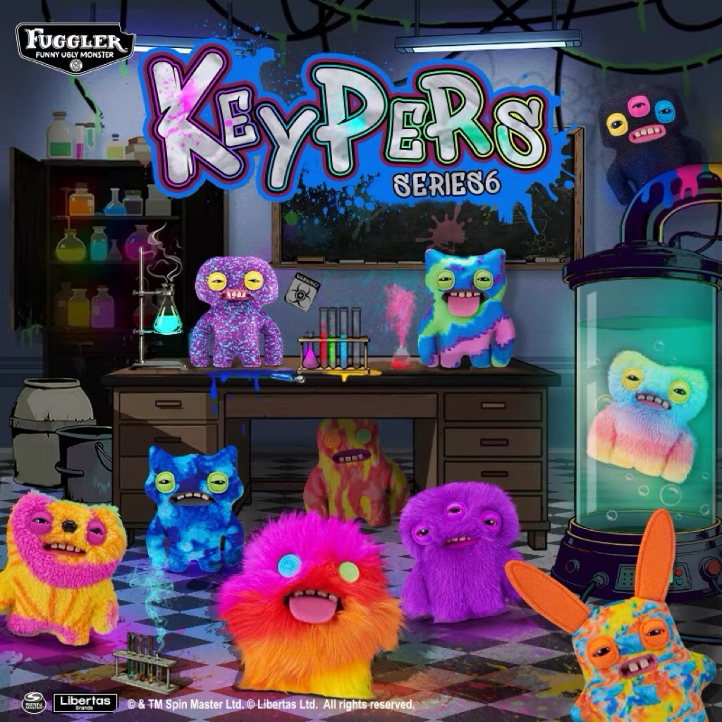 Fuggler KeyPers Series 6 Blind Box Funny Ugly Monster Original Keychain Fugler Ori Koleksi Lucu