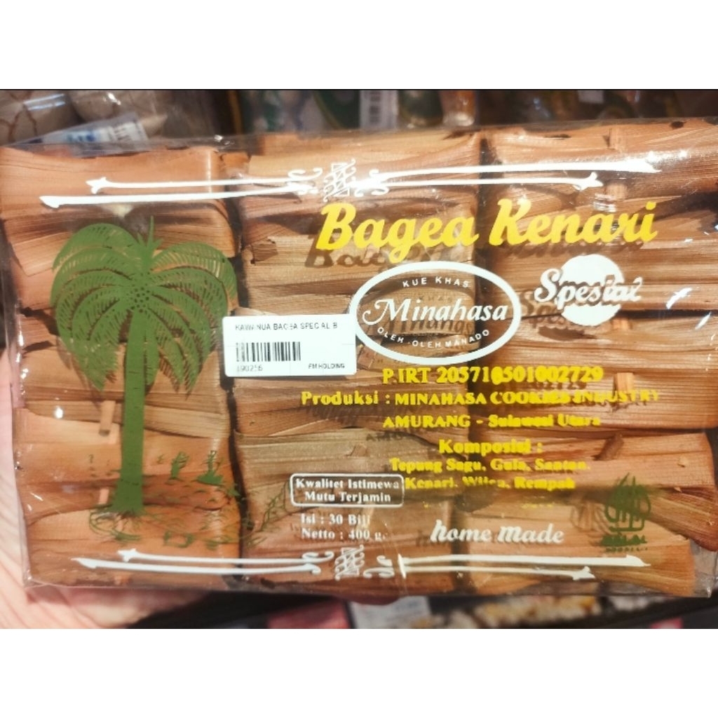Bagea Kenari 400gr Camilan Legendaris Khas Manado Oleh Oleh Manado