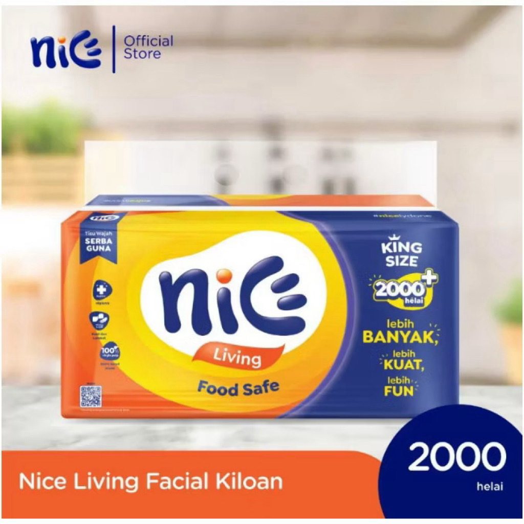 tissue nice living 2000 sheet king size jumbo extra besar tisu nice murah original