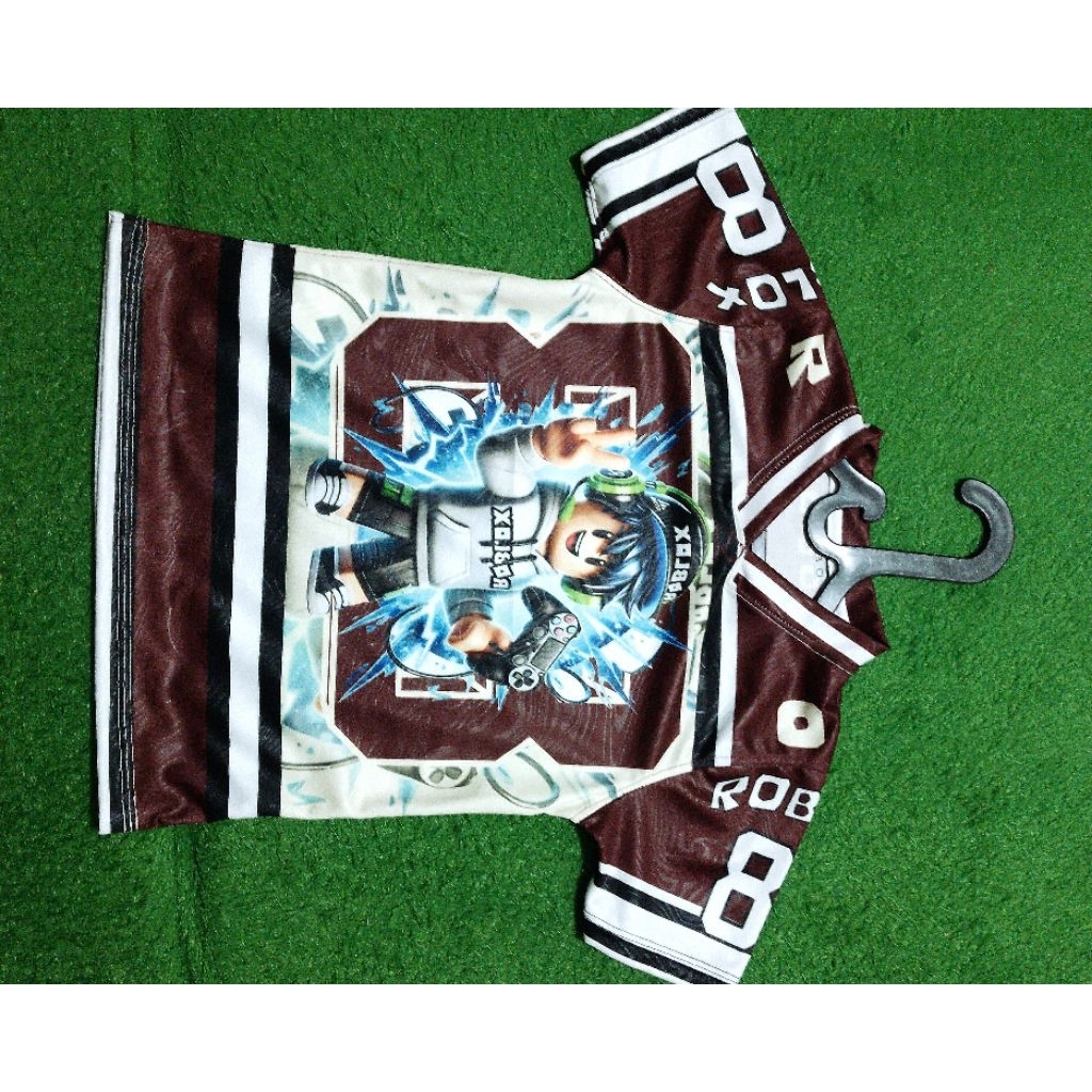 kaos jersey anak roblok bahan drifit milano