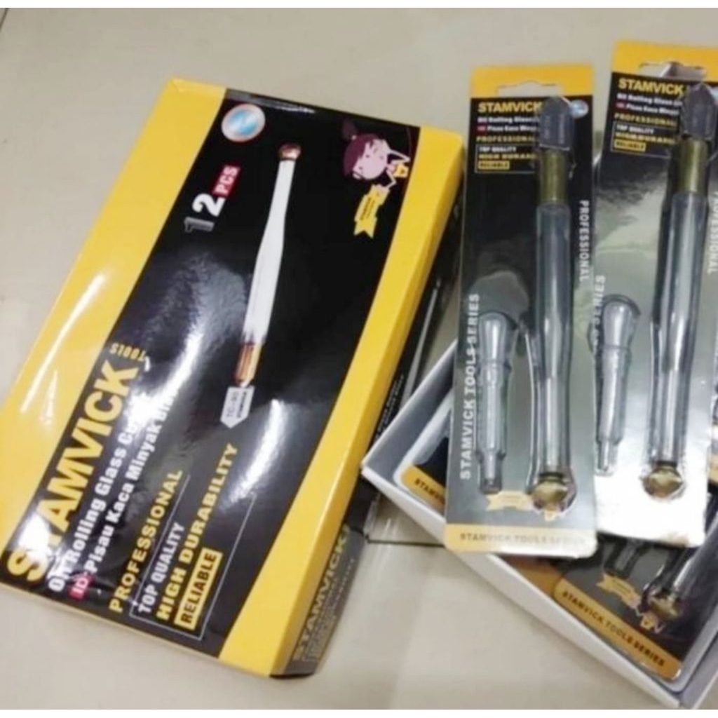 Pisau Potong Kaca STAMVICK / Alat Pemotong Kaca STAMVICK