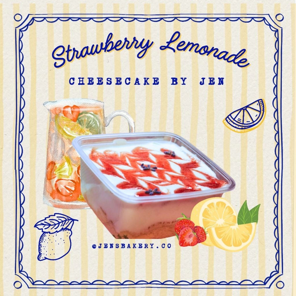 Strawberry Cheesecake | Sea salt Cheesecake | Lemonade Cheesecake