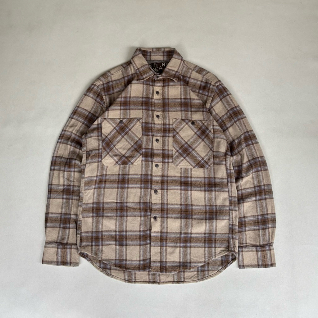 Flanel Shirt Double Pocket