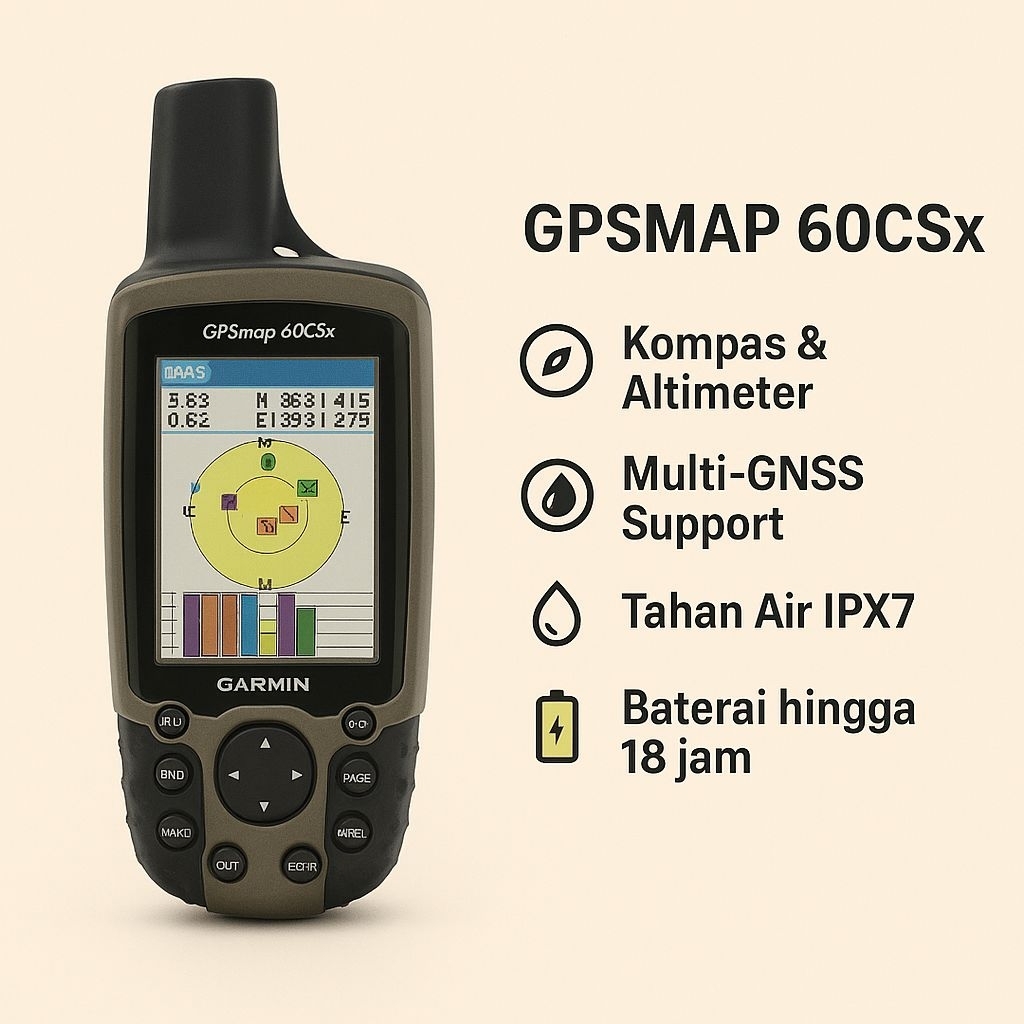 GPSmap Garmin 60csx bekas