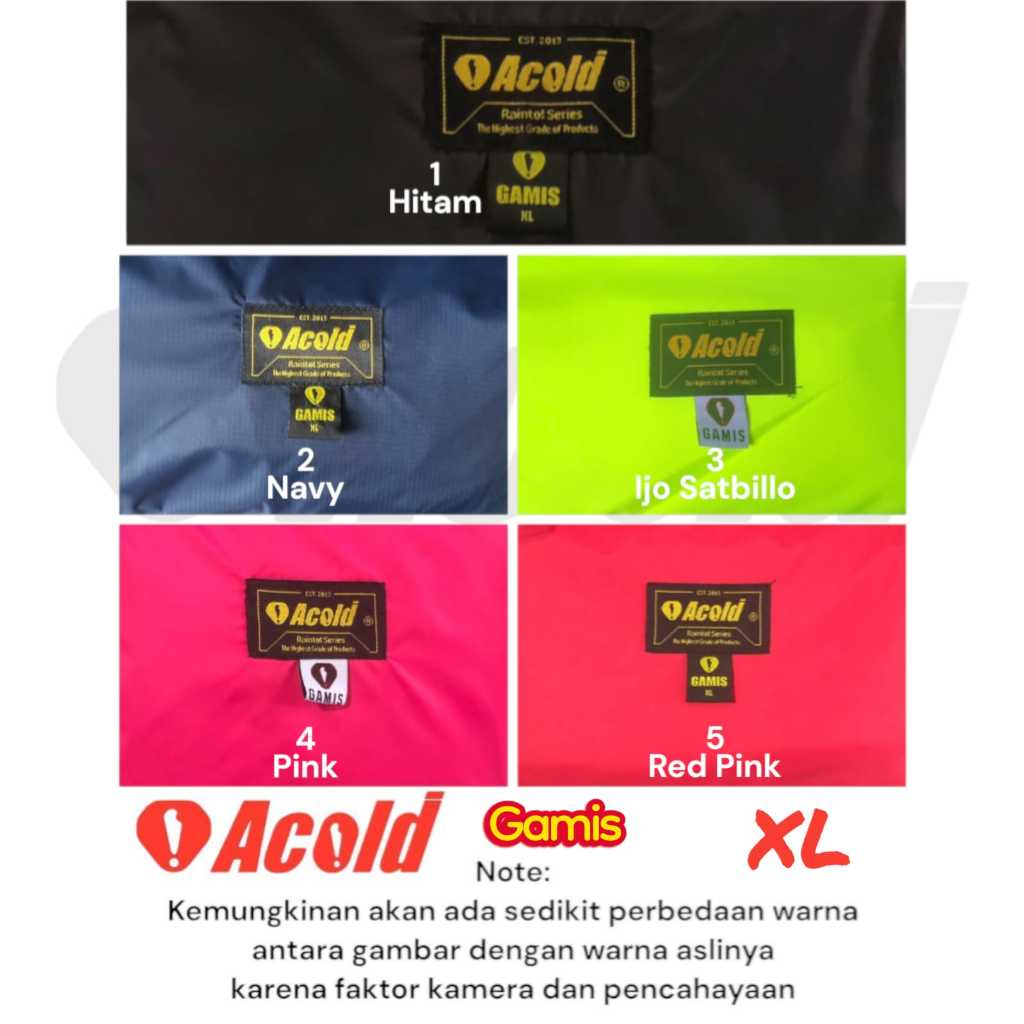 Jas Hujan Acold Gamis Muslimah Syar'i untuk Akhwat Syari