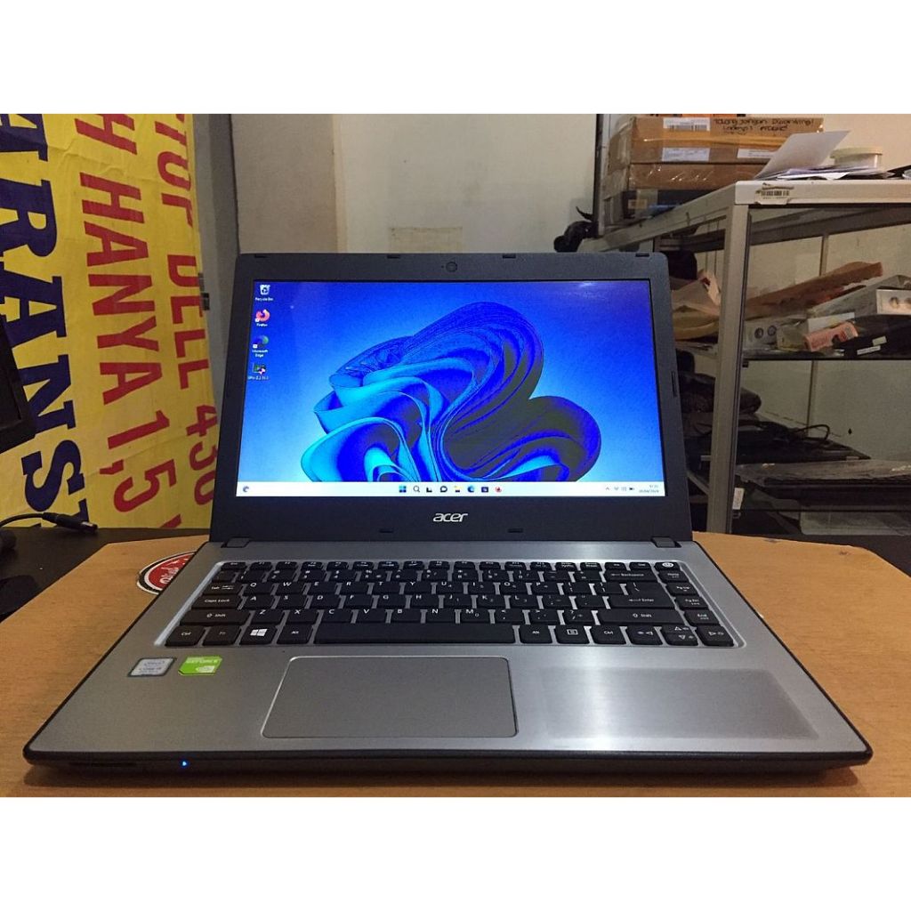 Laptop Acer Core i5Gen8 Ram 8GB SSD & HDD Nvidia 2GB Mulus Murah