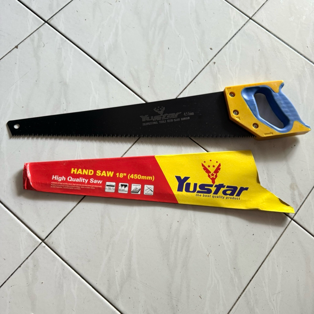 Gergaji YUSTAR 18" Gergaji potong kayu bambu siap Pakai