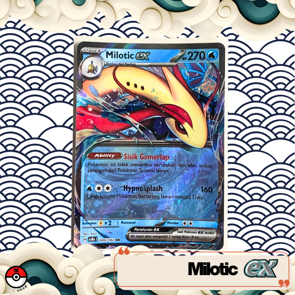 Kartu Pokemon TCG Indonesia Milotic EX 040/182 RR