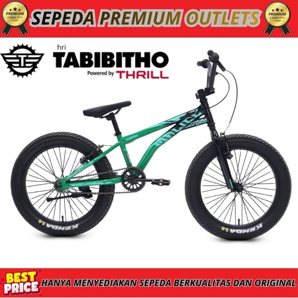 Sepeda Bmx 20 Tabibitho Malice Sport Grip Street