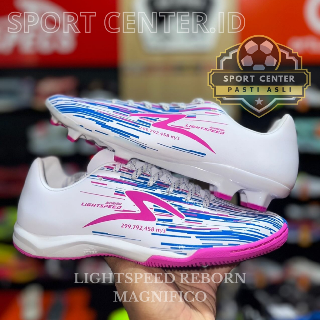 [ORI] SEPATU BOLA FUTSAL SPECS LIGHTSPEED REBORN WHITE/MAGNIFICO - 100% ORIGINAL