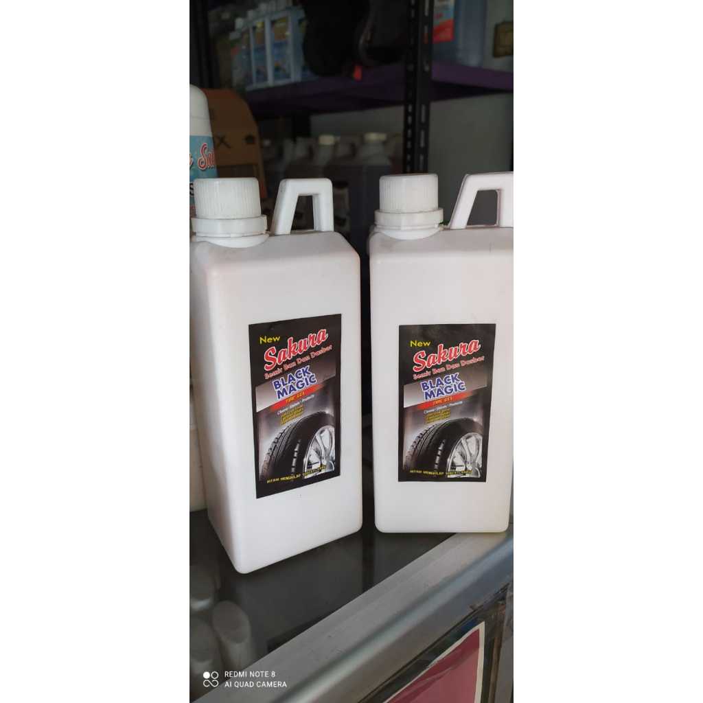 Semir Ban Dan Dashboard 1 Liter Kualitas Premium Bonus Busa semir