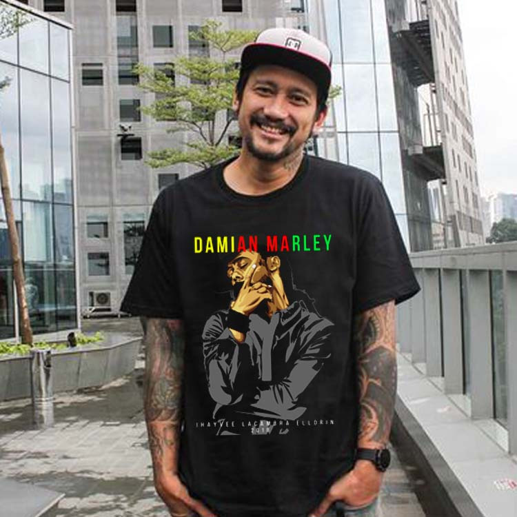 NEW READY STOCK || Kaos Damian Marley Jhayvee Lacambra Ellorin 2018 Tshirt Bahan Katun Kombed 30s ||