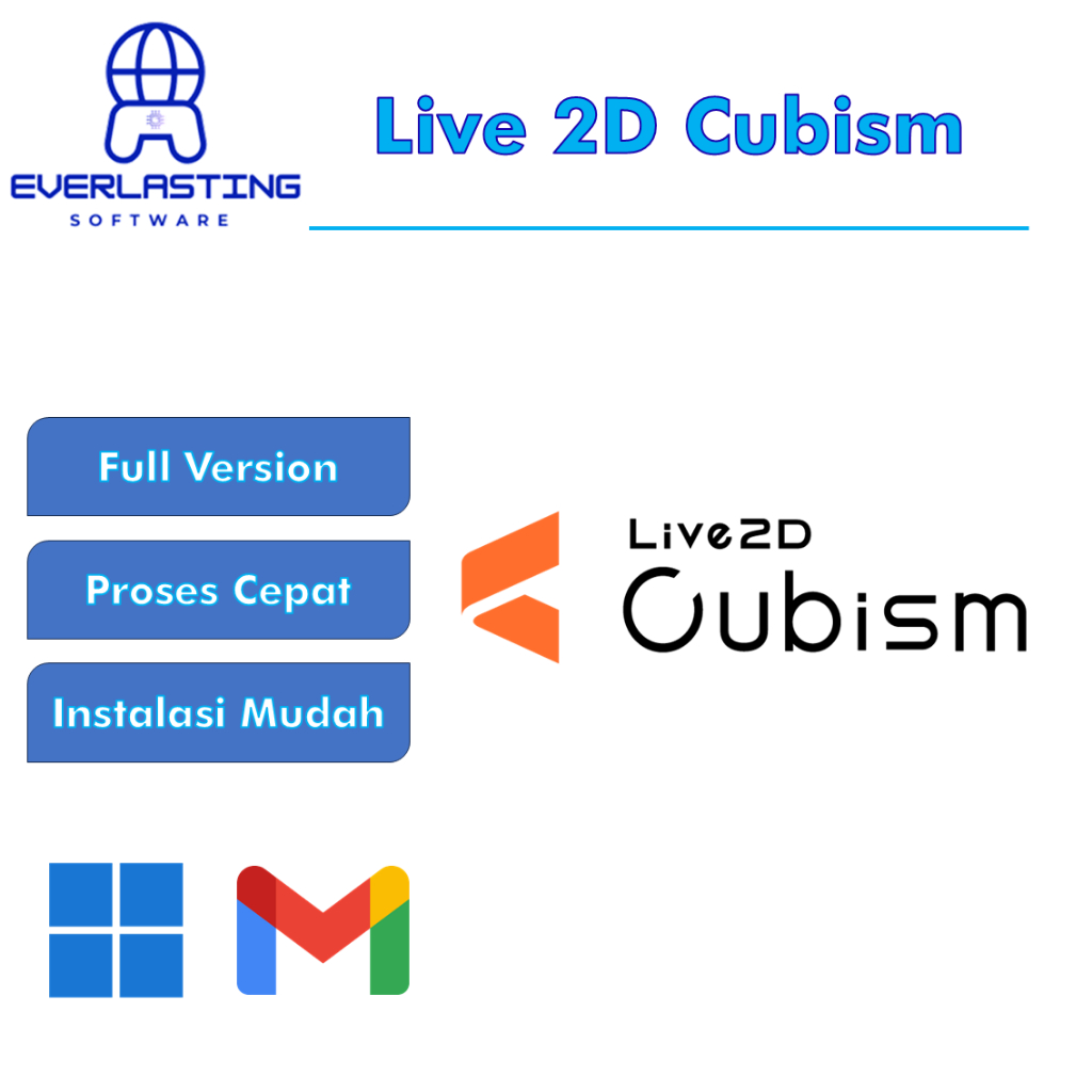 Live 2D Cubism Full Version Software Rigging Model Vtuber Full Lisensi Lifetime