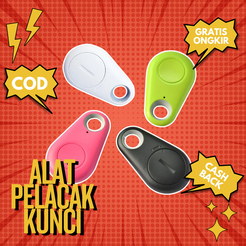 Alat Pelacak Kunci Bluetooth - Smart Bluetooth Tracker GPS Wireless Remote Shutter - Key Finder