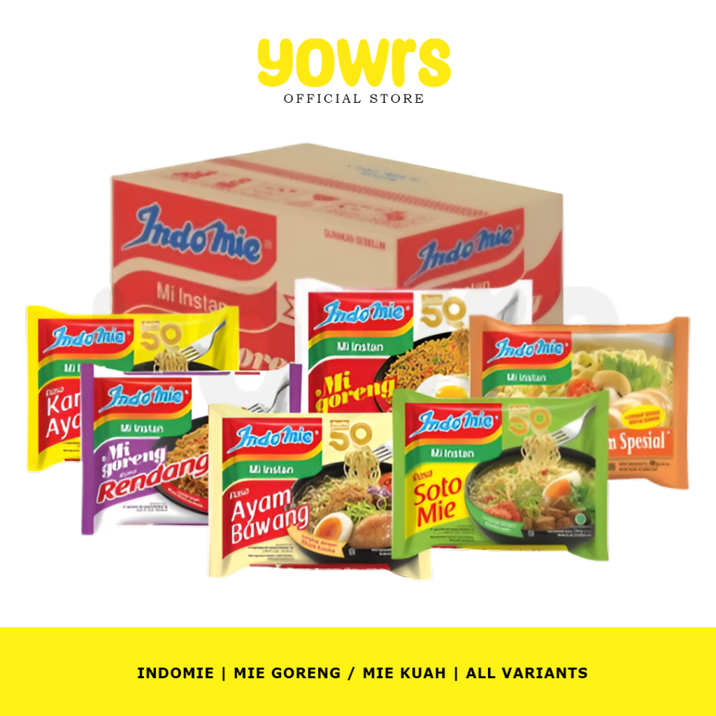 CTN - INDOMIE 1 Dus | INDOMIE Goreng 1 Dus | INDOMIE Goreng Rendang 1 Dus | INDOMIE Kari Ayam 1 Dus 