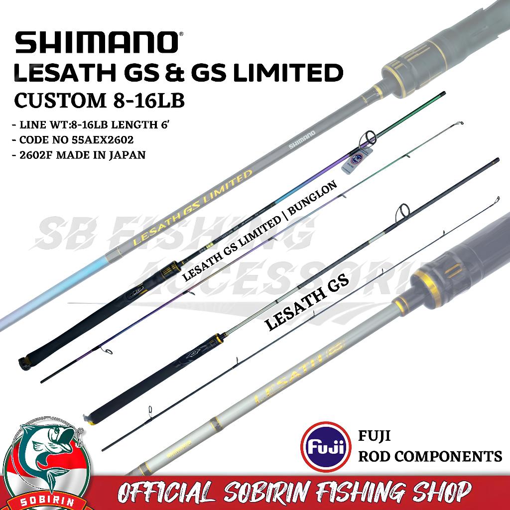 Joran shimano lesath gs custom 8-18lb full fuji 180cm - joran pancing custom shimano lesath gs