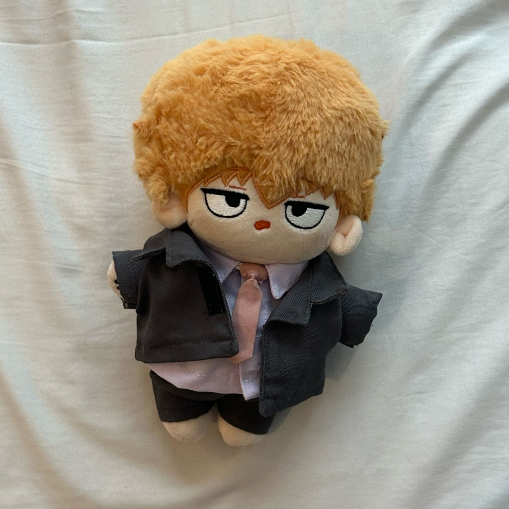 Reigen Plushie 20cm Doll + BONUS Custom Suit Mob Psycho 100