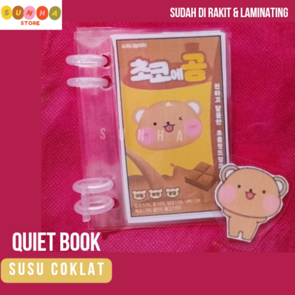 Quiet book susu beruang / paper doll book susu beruang / paper doll house susu beruang