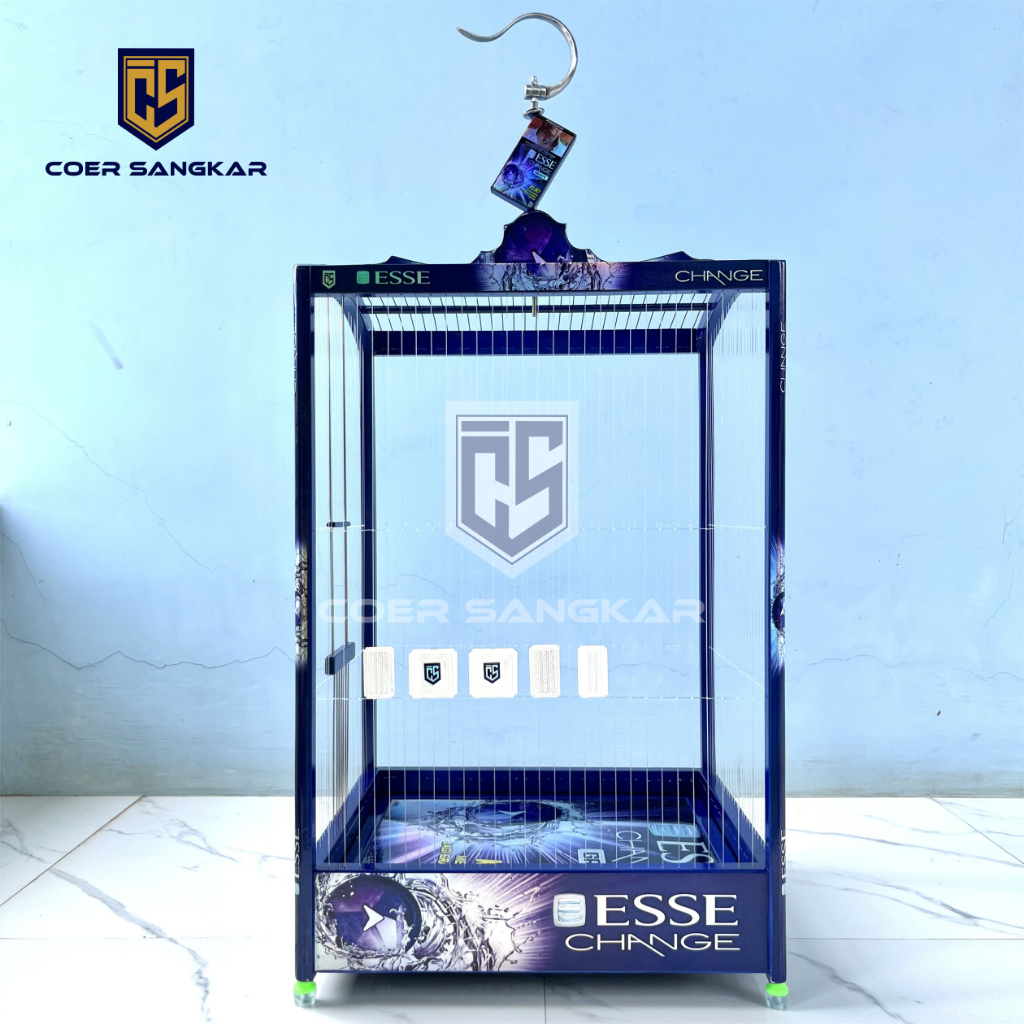 COER SANGKAR SENAR ESE UNGU GRAPE SANGKAR KOTAK NO.2 SANGKAR KENARI SANGKAR JATI ASLI