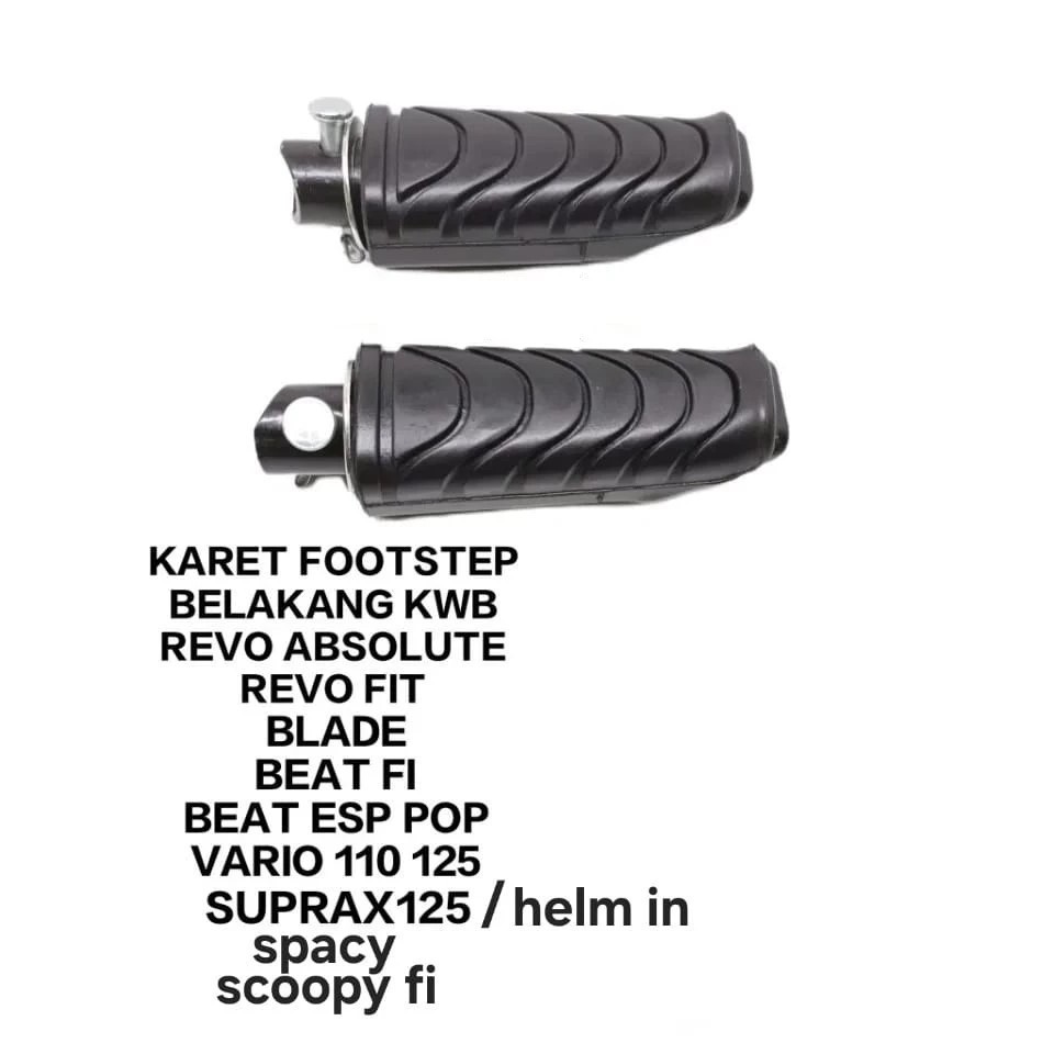 Maxx Variasi Karet Footstep Pijakan Kaki Belakang Motor Blade Revo Absolute Beat Fi Vario Supra X