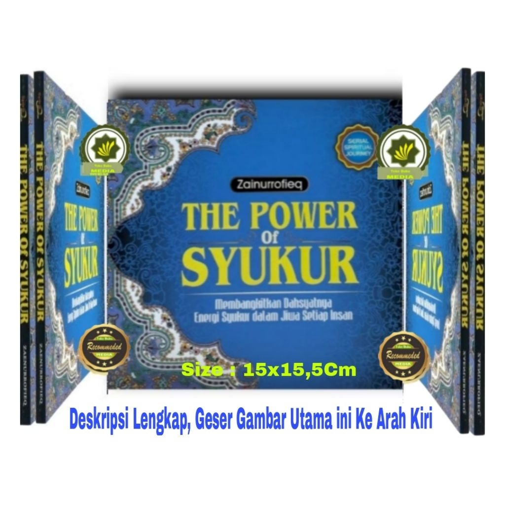 Buku THE POWER OF SYUKUR Membangkitkan Dahsyatnya Energi Syukur Dalam Jiwa Setiap Insan Rahasia Diba