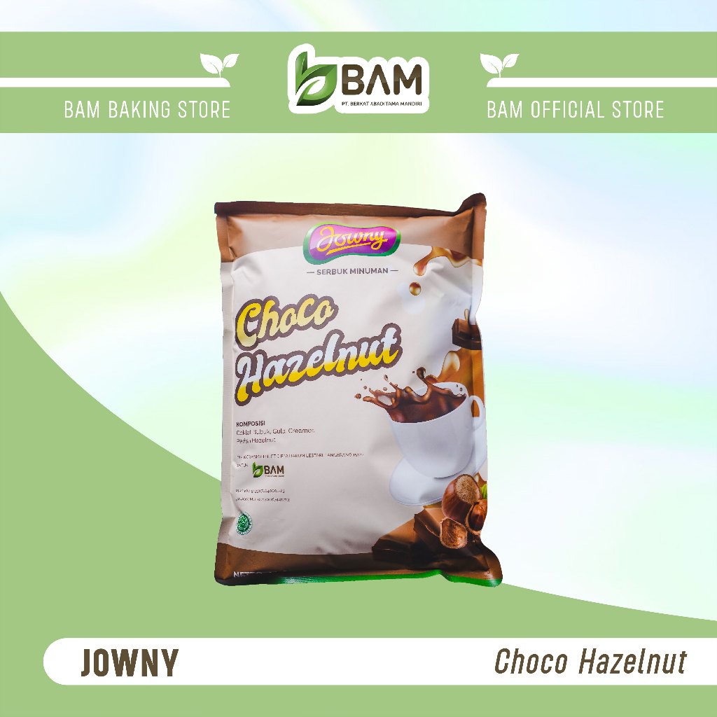 JOWNY CHOCO HAZELNUT 1KG  minuman bubuk (premix) minuman instan