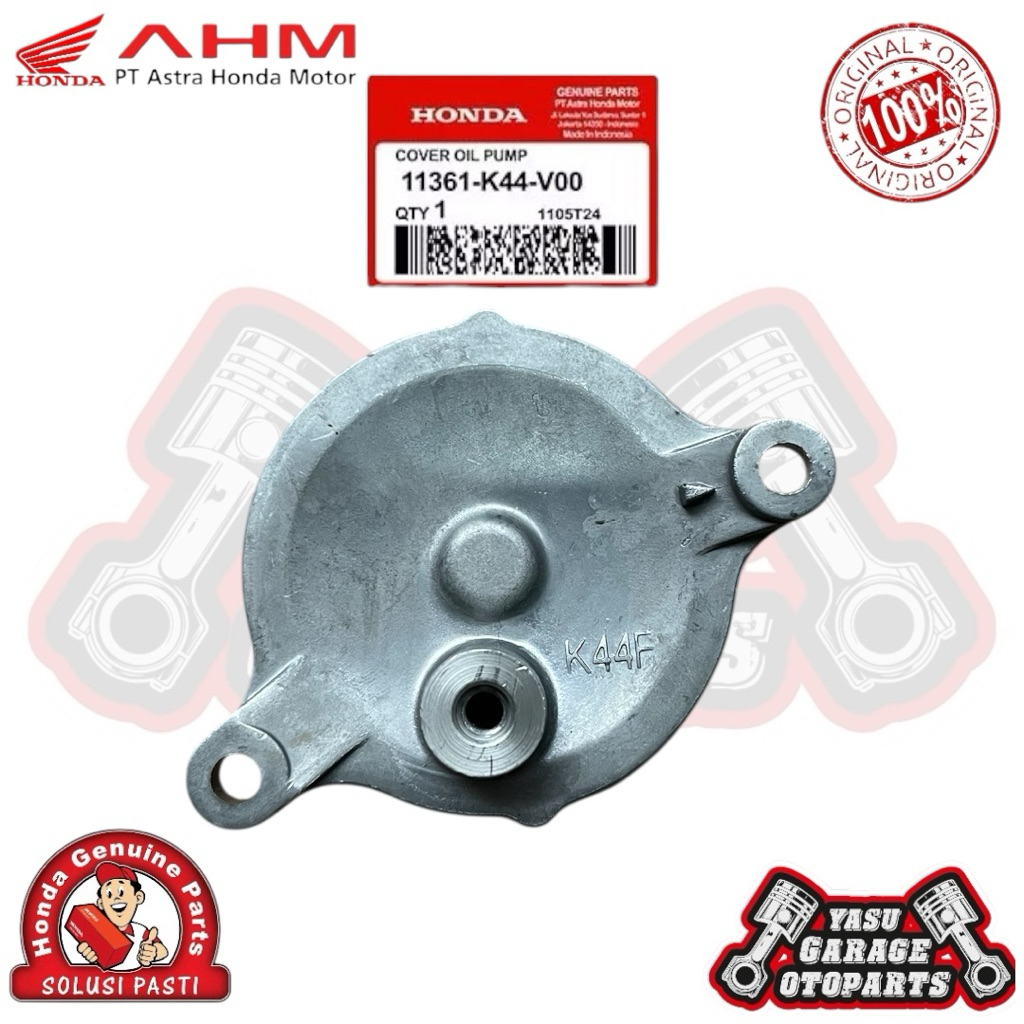 11361K44V00 Cover Tutup Magnet Pompa Oli Beat Scoopy Vario 110 LED  FI ESP ORI AHM 11361-K44-V00
