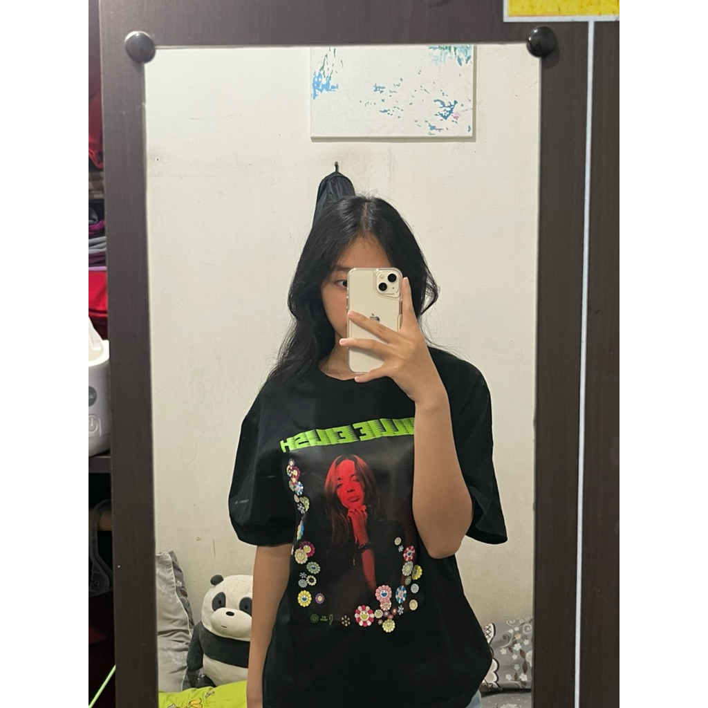 PRELOVED UNIQLO OVERSIZE SHIRT BILLIE EILISH ORIGINALH