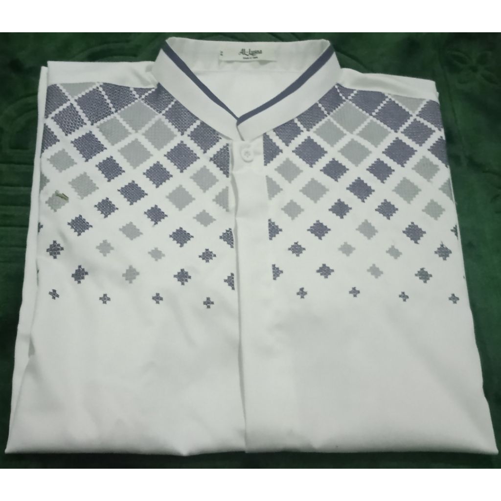 Baju Koko Dewasa Warna BW aplikasi Bordir Terbaru