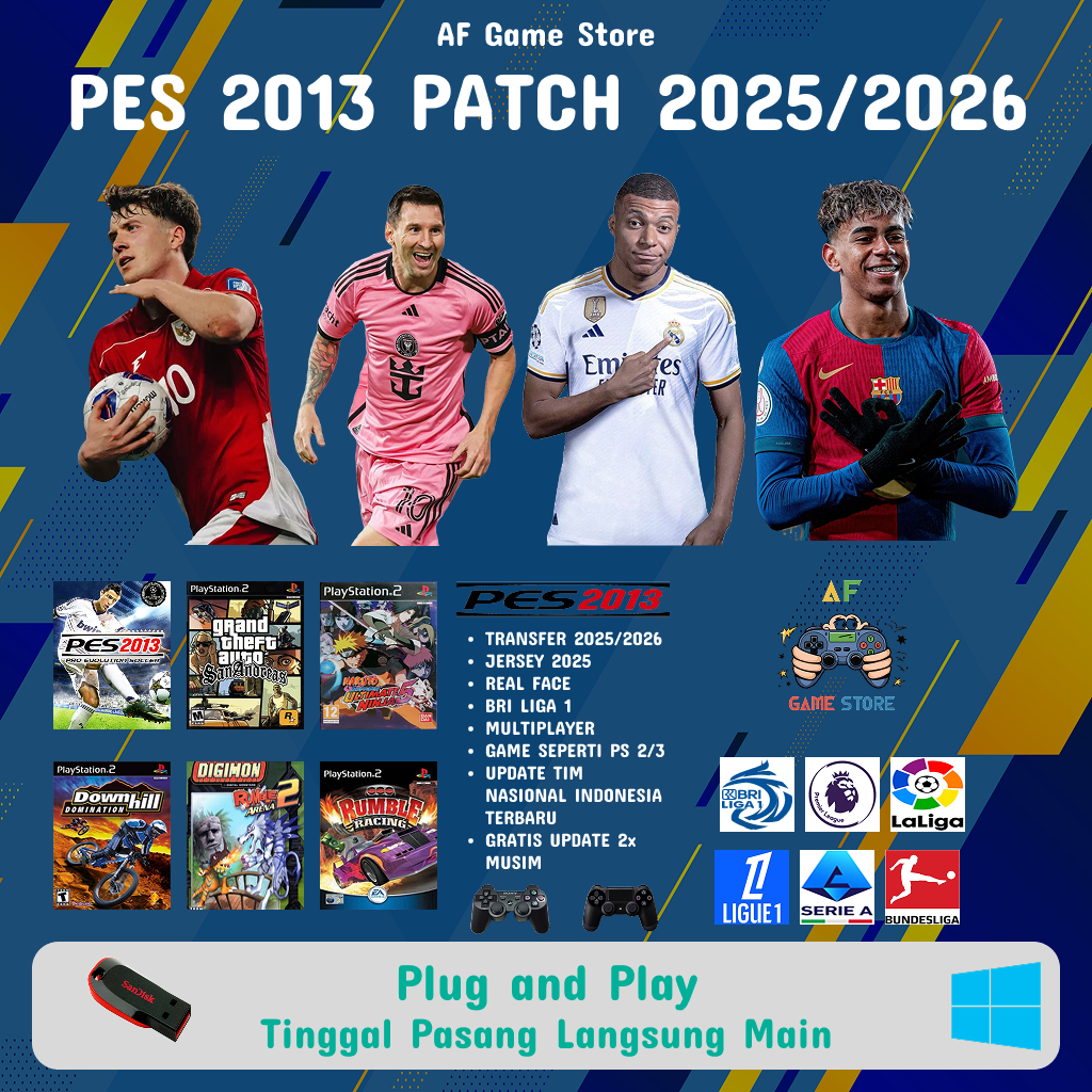 FD PES 2013 + BRI LIGA 1 [UPDATE 25/26] [PC/LAPTOP]