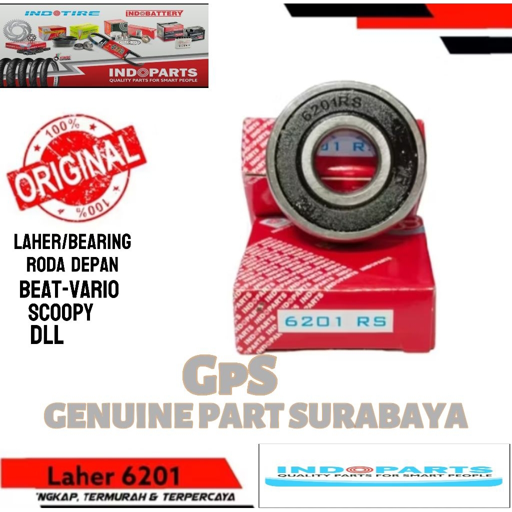 Laher/Bearing Depan Beat, Vario, Scoopy Honda Dll Original indoparts