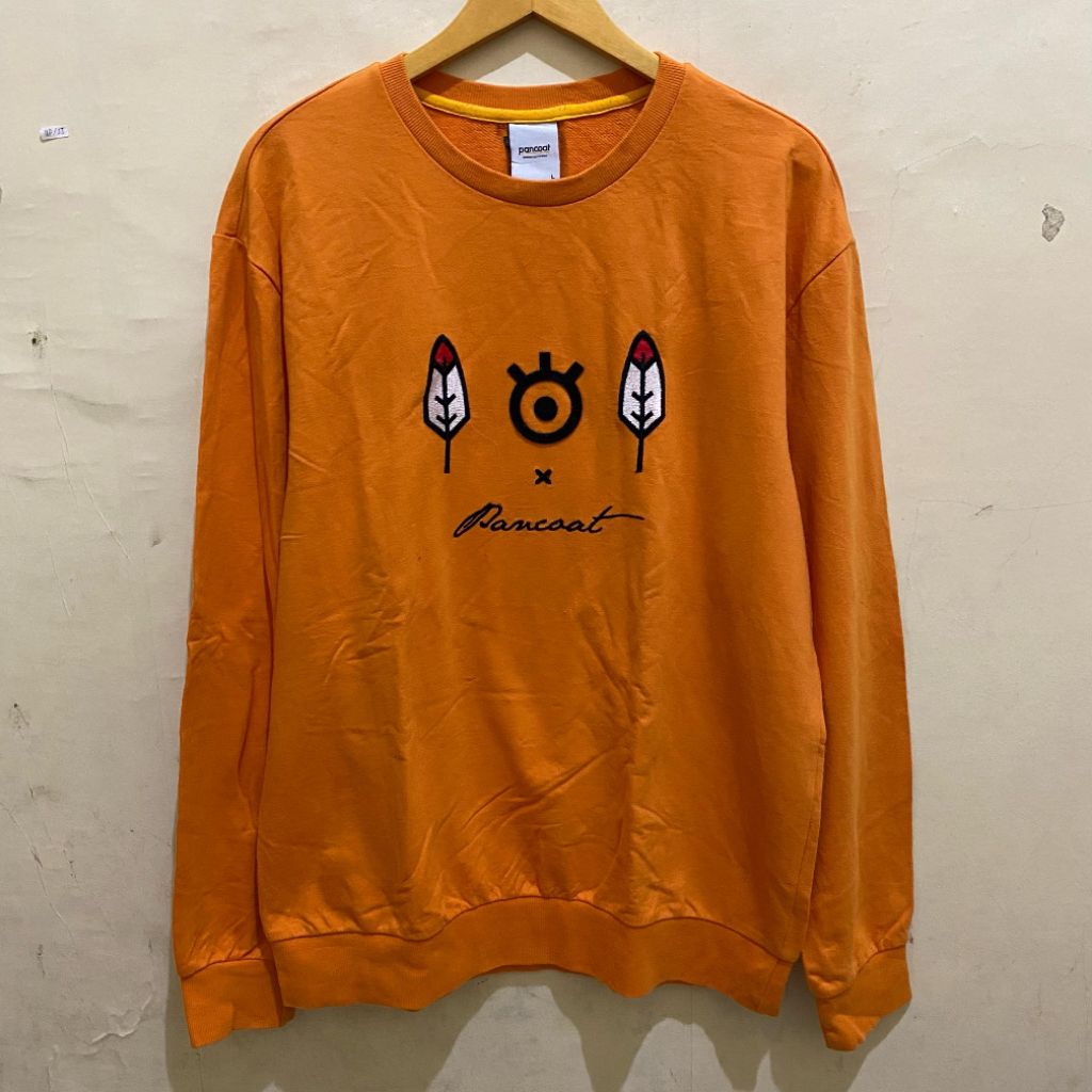 Rare Pancoat indian feather art crewneck sweatshirt original second Bekas murah. Jual crewneck Panco