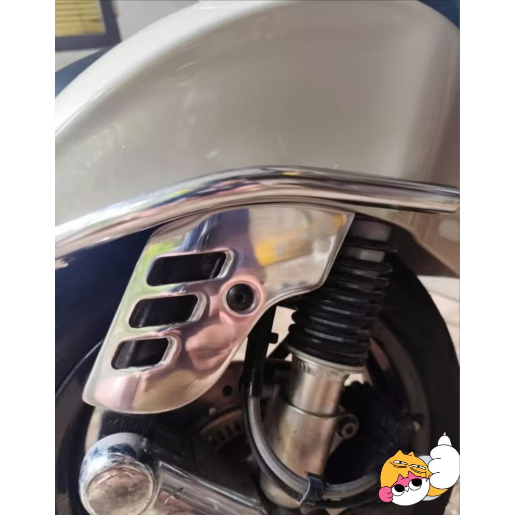 COVER SHOCK DEPAN VESPA MATIC SPRINT PRIMAVERA ALUMUNIUM