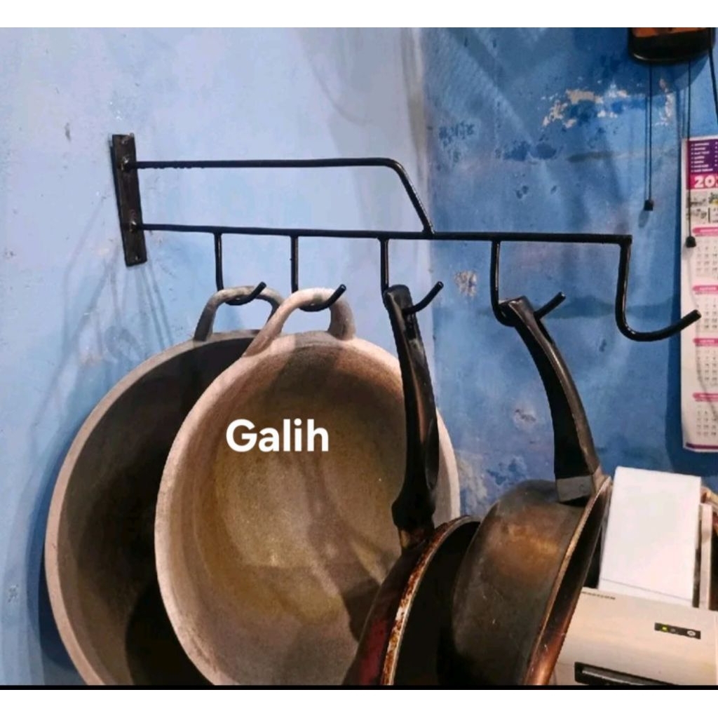 NEW Rak gantung wajan, panci, teflon / rak wajan serbaguna / rak wajan aesthetic